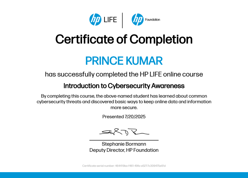 Certificate