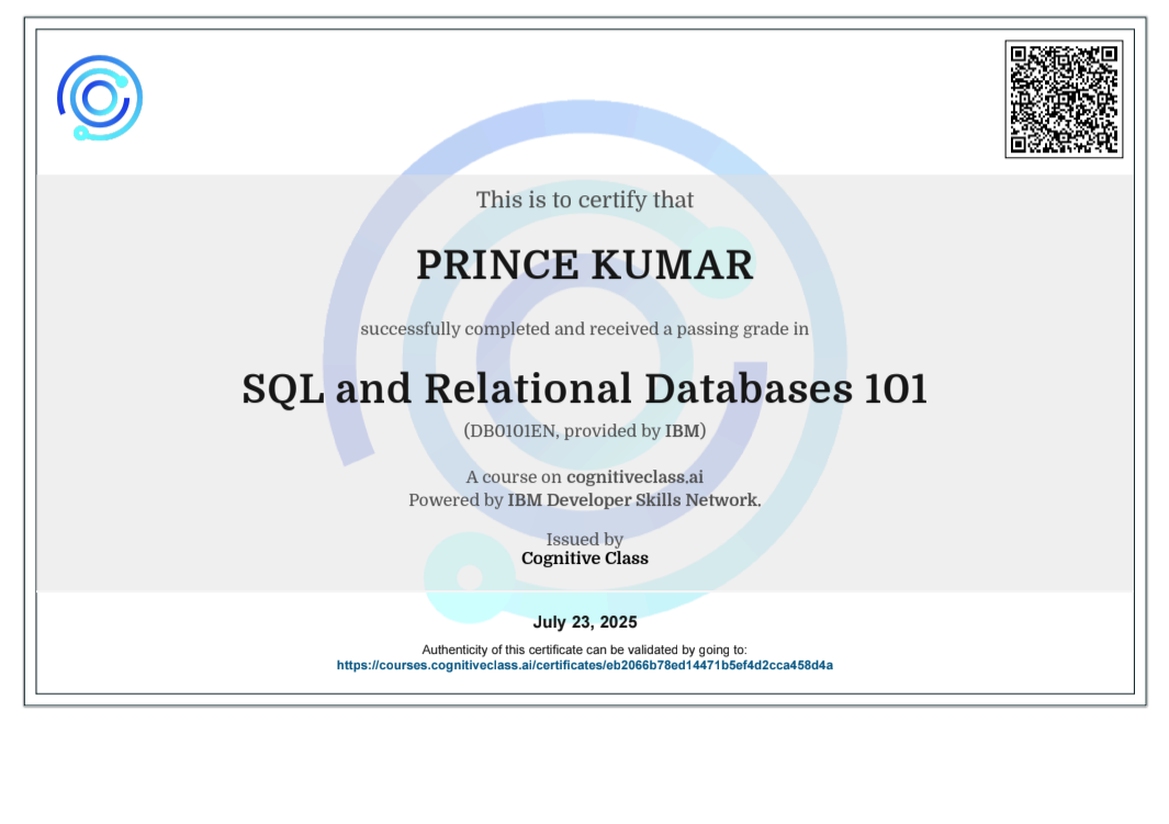 Certificate